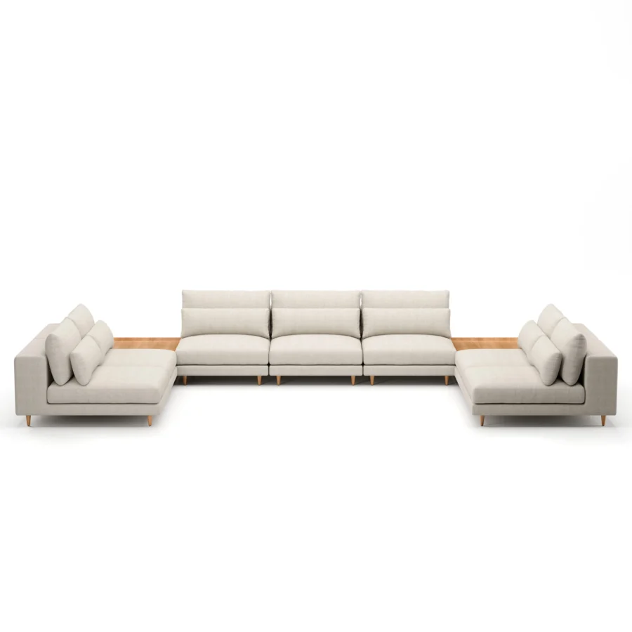 Stellar Works Atelier Leg Sectional Configuration 3 #16