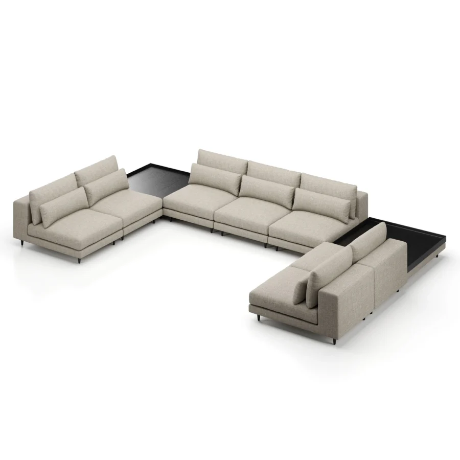 Stellar Works Atelier Leg Sectional Configuration 3 #22