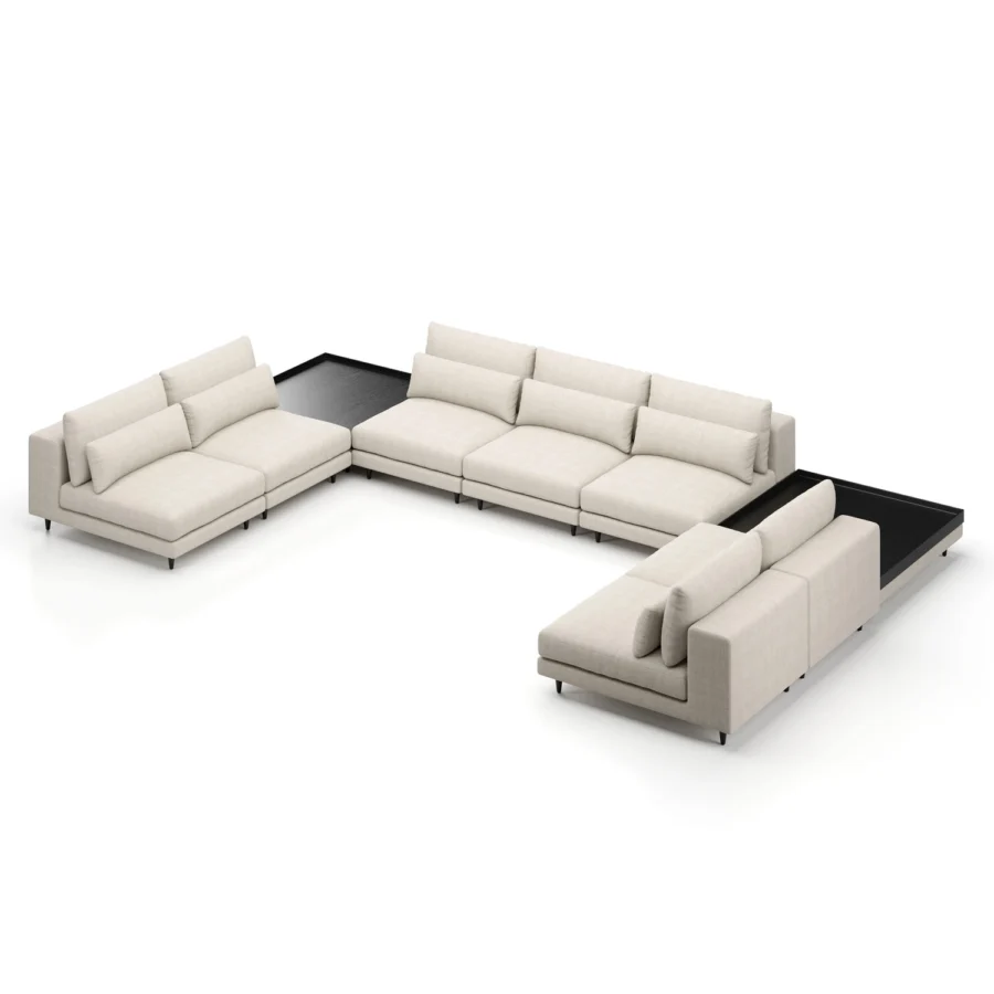Stellar Works Atelier Leg Sectional Configuration 3 #26