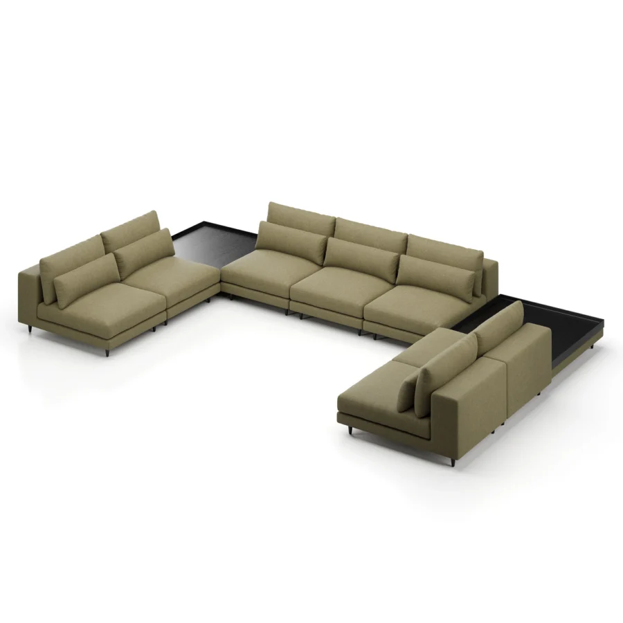 Stellar Works Atelier Leg Sectional Configuration 3 #28