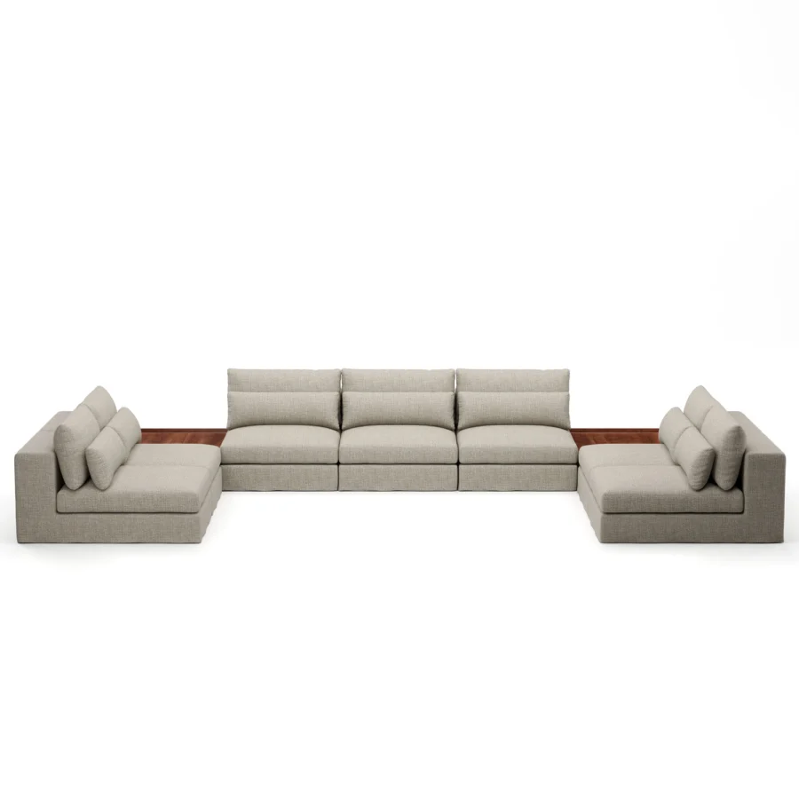 Stellar Works Atelier Skirt Sectional Configuration 3 #1