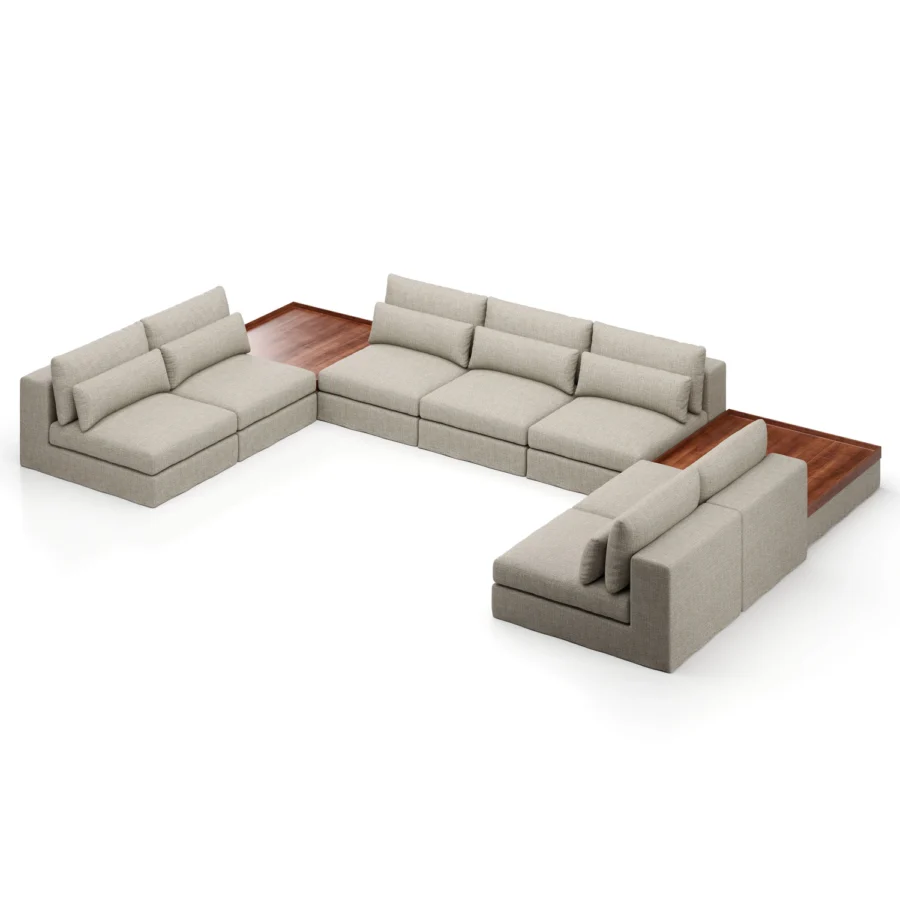 Stellar Works Atelier Skirt Sectional Configuration 3 #3