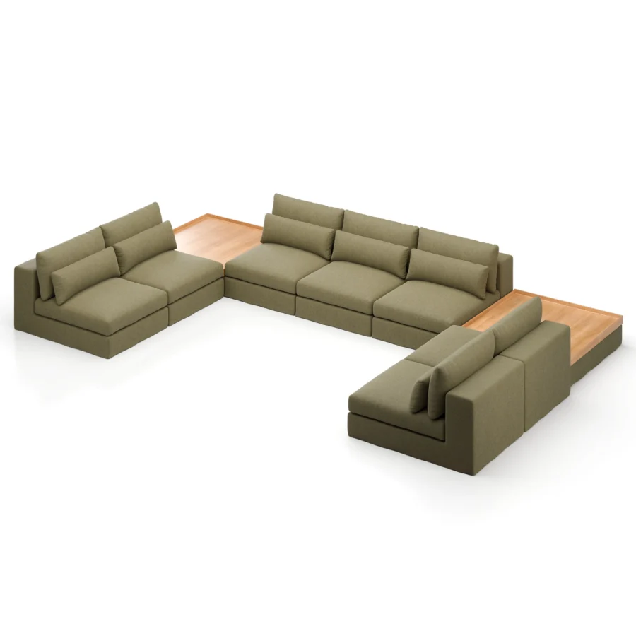 Stellar Works Atelier Skirt Sectional Configuration 3 #2