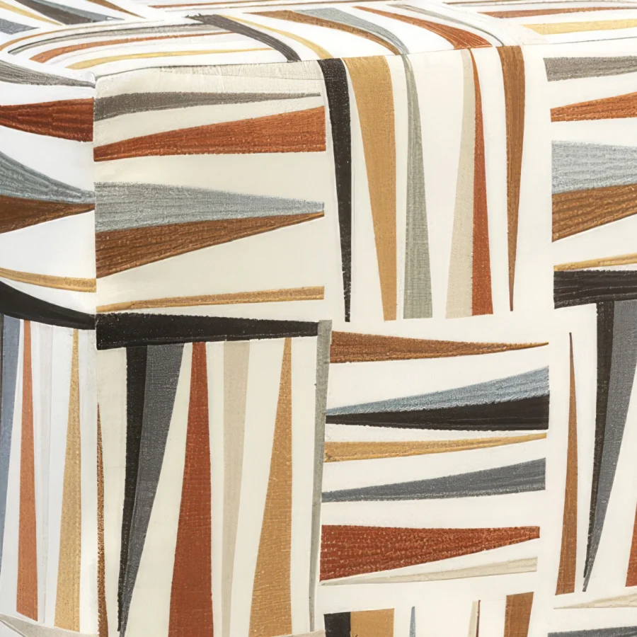 Eastern Accents Medara Embroidered Ottoman #3