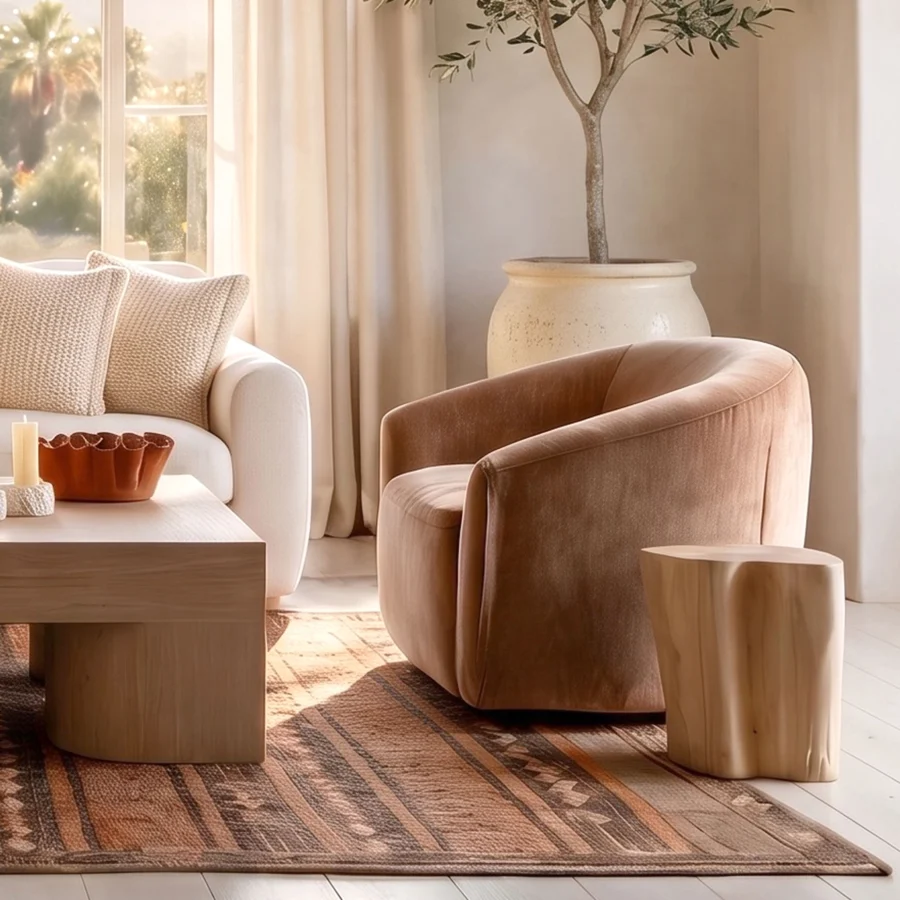 Dovetail Rojas Swivel Lounge Chair #6