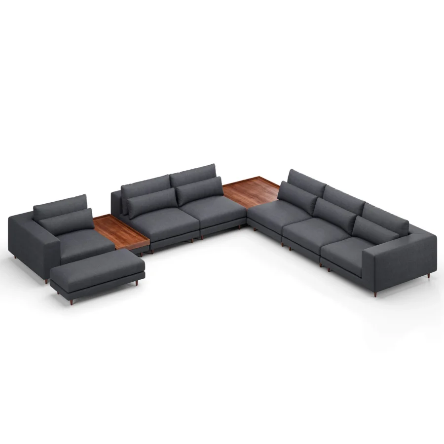 Stellar Works Atelier Leg Sectional Configuration 4 #5