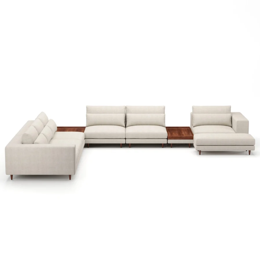 Stellar Works Atelier Leg Sectional Configuration 4 #6