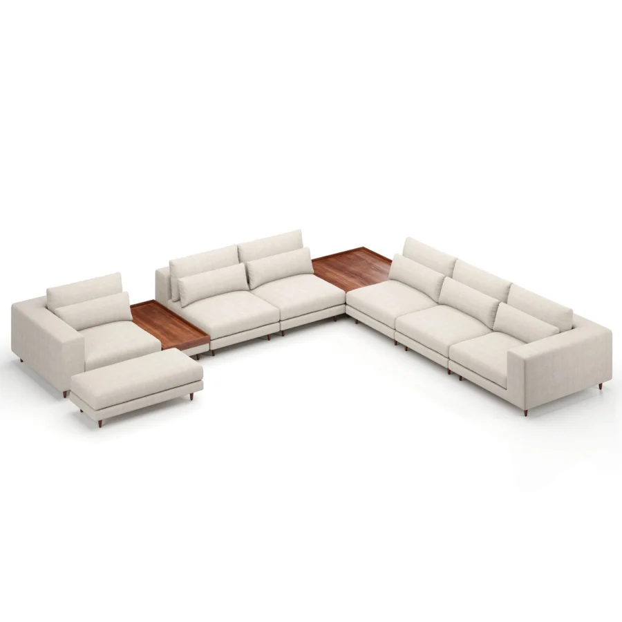 Stellar Works Atelier Leg Sectional Configuration 4 #7
