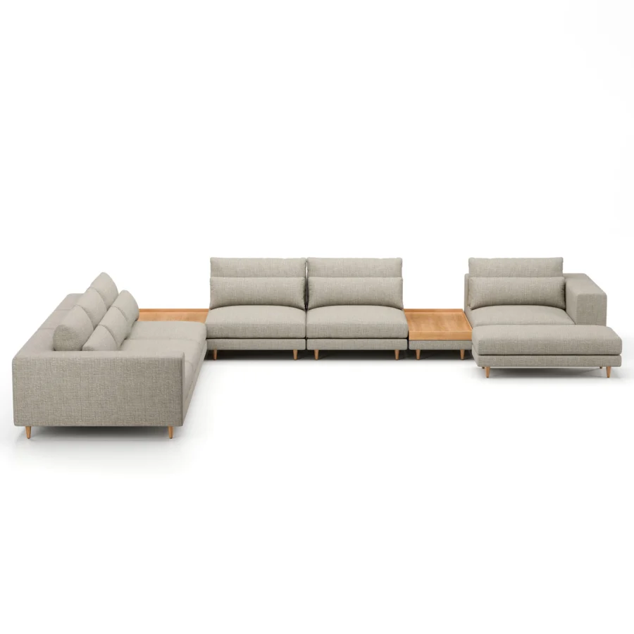 Stellar Works Atelier Leg Sectional Configuration 4 #12