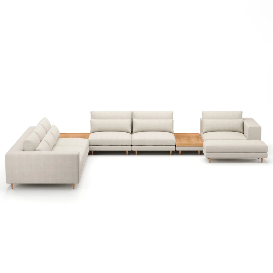 Stellar Works Atelier Leg Sectional Configuration 4 #16