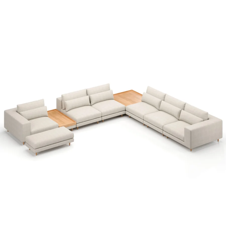 Stellar Works Atelier Leg Sectional Configuration 4 #17