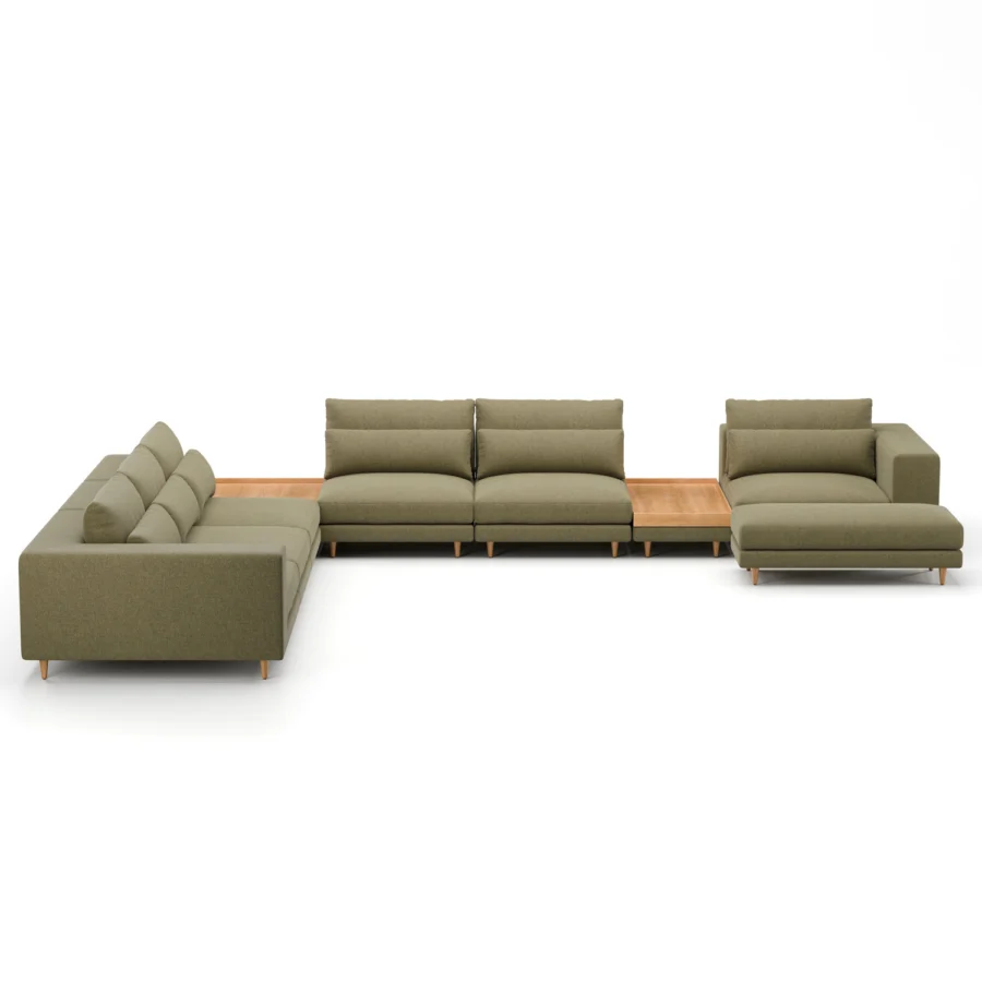 Stellar Works Atelier Leg Sectional Configuration 4 #2