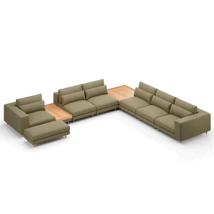 Stellar Works Atelier Leg Sectional Configuration 4 #18