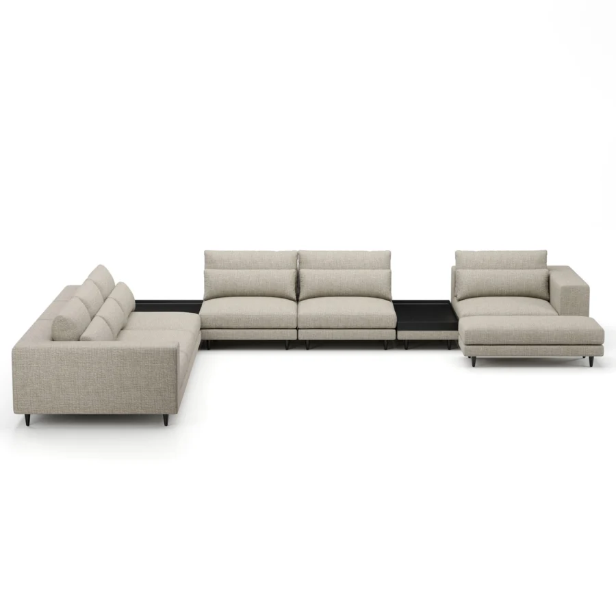 Stellar Works Atelier Leg Sectional Configuration 4 #21