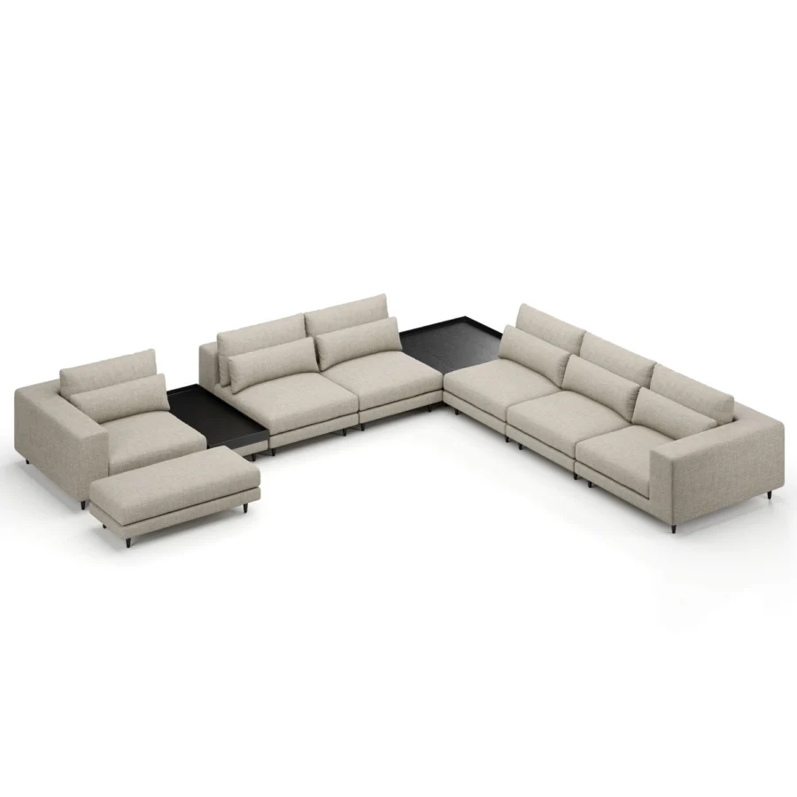 Stellar Works Atelier Leg Sectional Configuration 4 #22