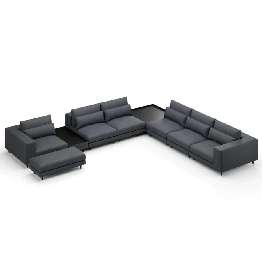 Stellar Works Atelier Leg Sectional Configuration 4 #24