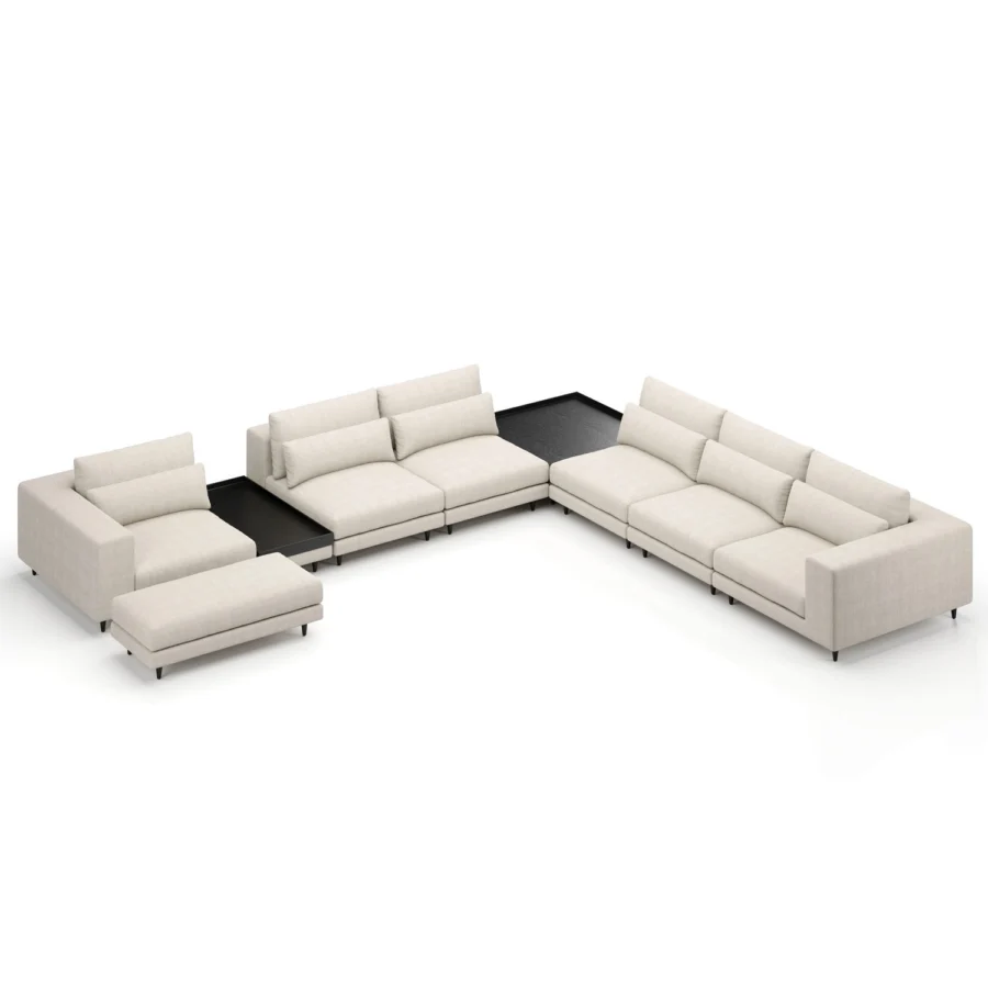 Stellar Works Atelier Leg Sectional Configuration 4 #26