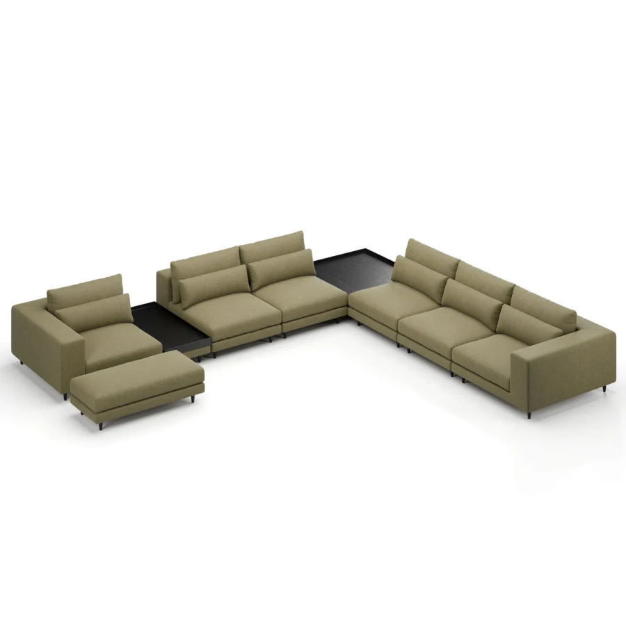 Stellar Works Atelier Leg Sectional Configuration 4 #28