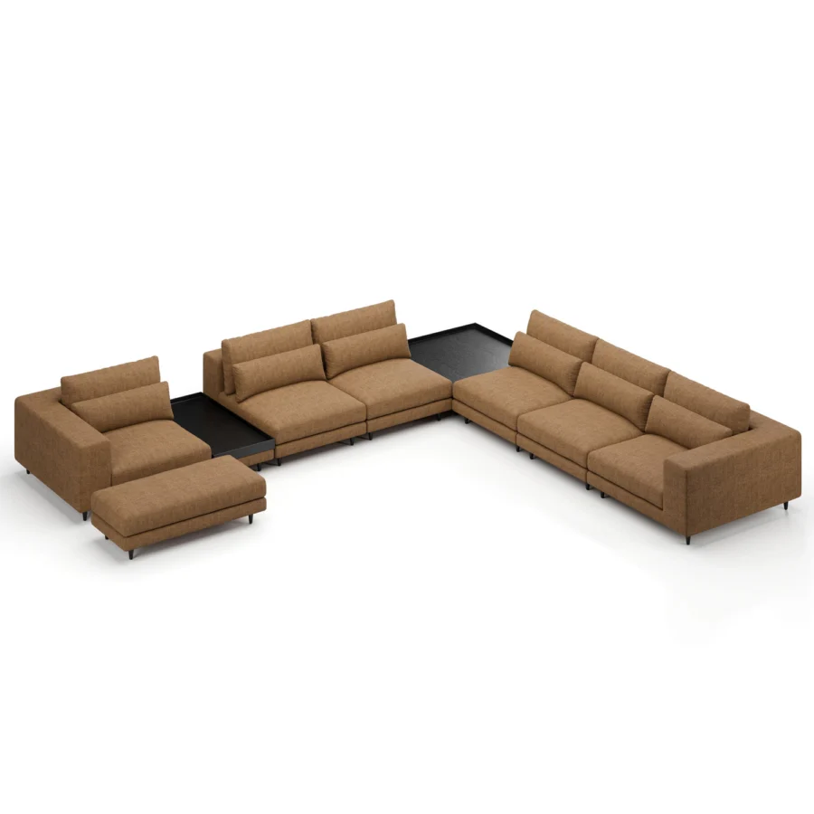 Stellar Works Atelier Leg Sectional Configuration 4 #30