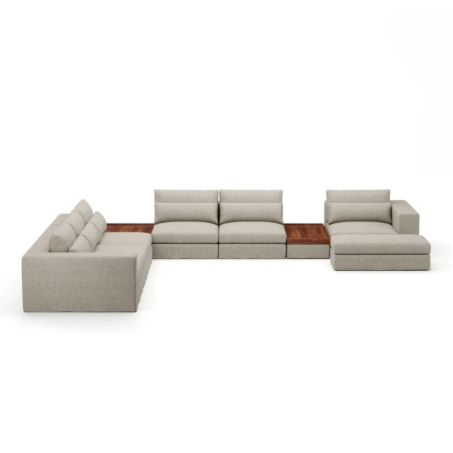Stellar Works Atelier Skirt Sectional Configuration 4 #1