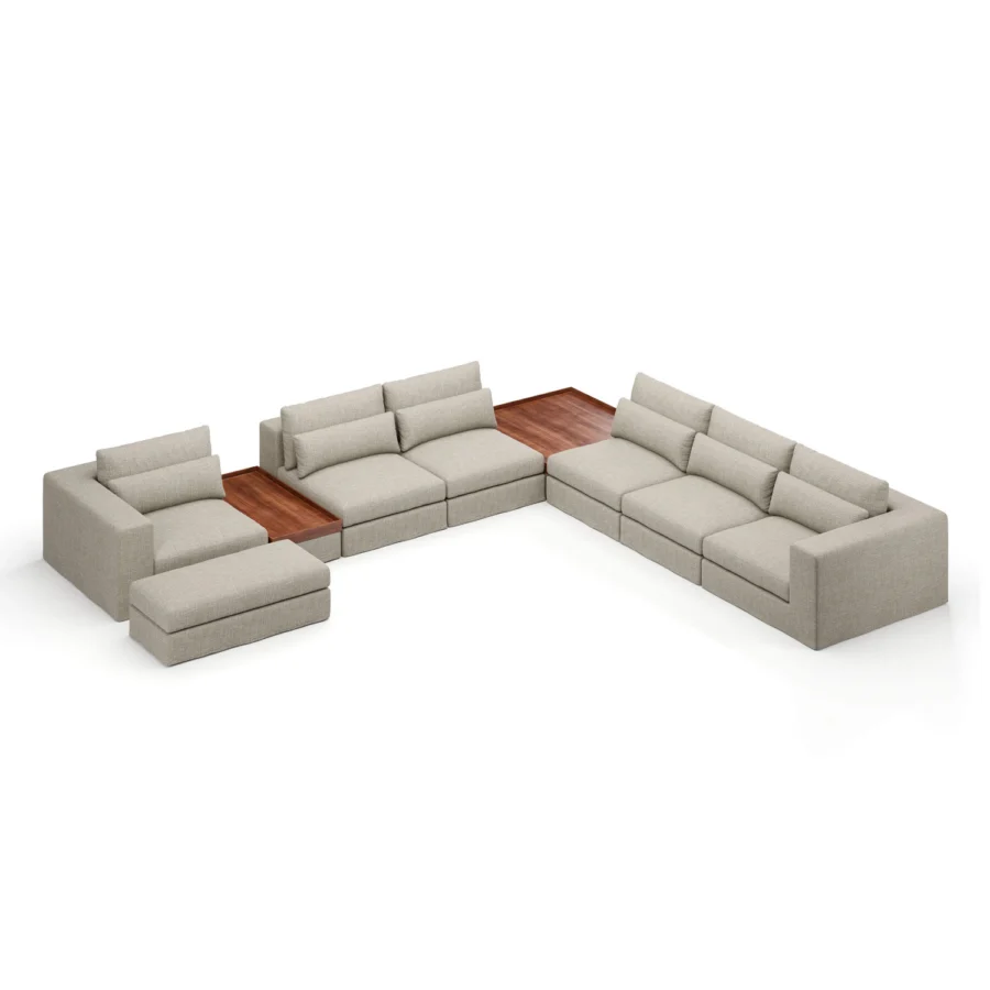 Stellar Works Atelier Skirt Sectional Configuration 4 #3