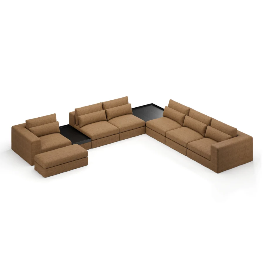Stellar Works Atelier Skirt Sectional Configuration 4 #30