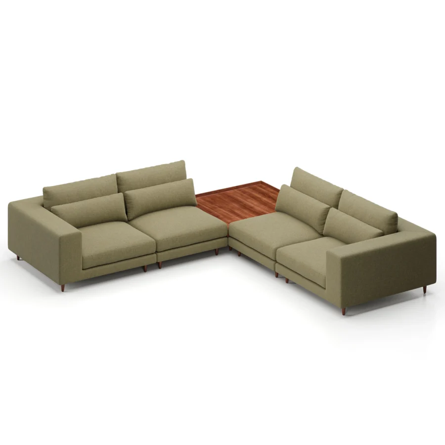 Stellar Works Atelier Leg Sectional Configuration 5 #9