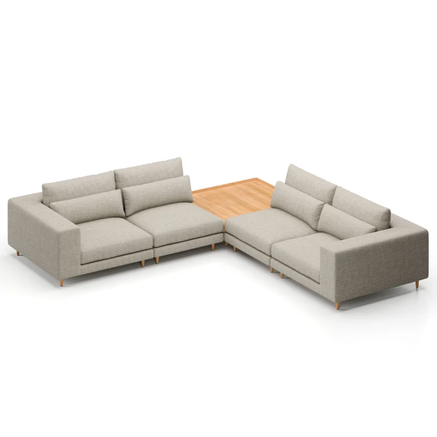 Stellar Works Atelier Leg Sectional Configuration 5 #13