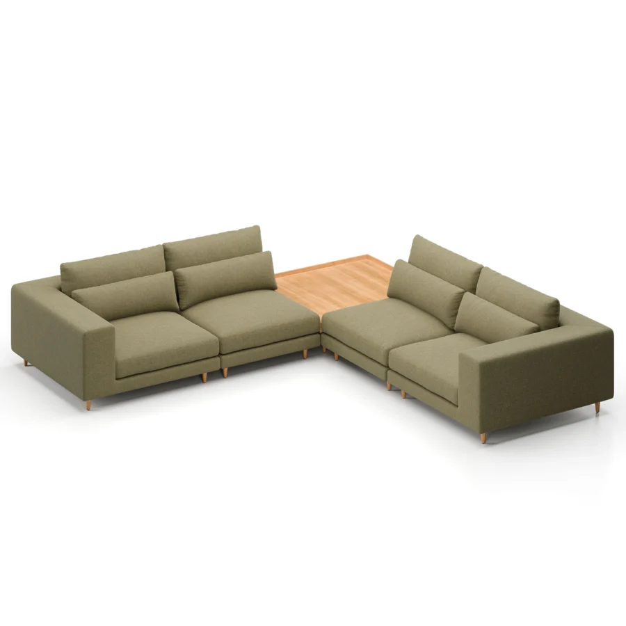 Stellar Works Atelier Leg Sectional Configuration 5 #18