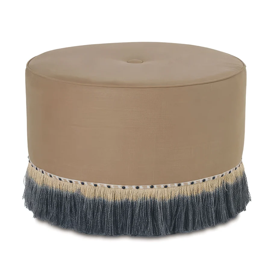 Eastern Accents Midori Linen Ottoman #1