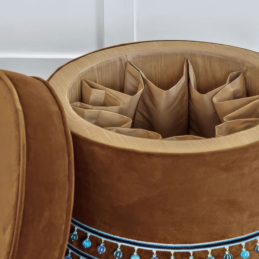 Eastern Accents Montaigne Shoe Storage Ottoman #3