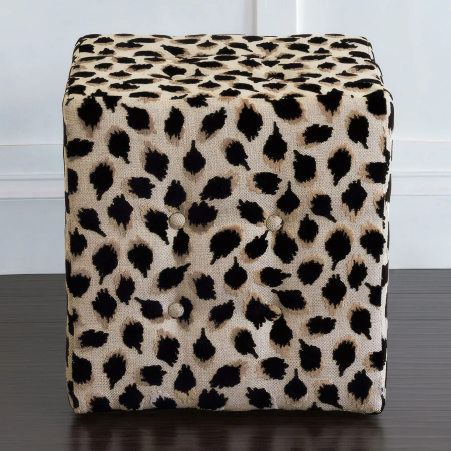 Eastern Accents Ocelot Cube Ottoman #2