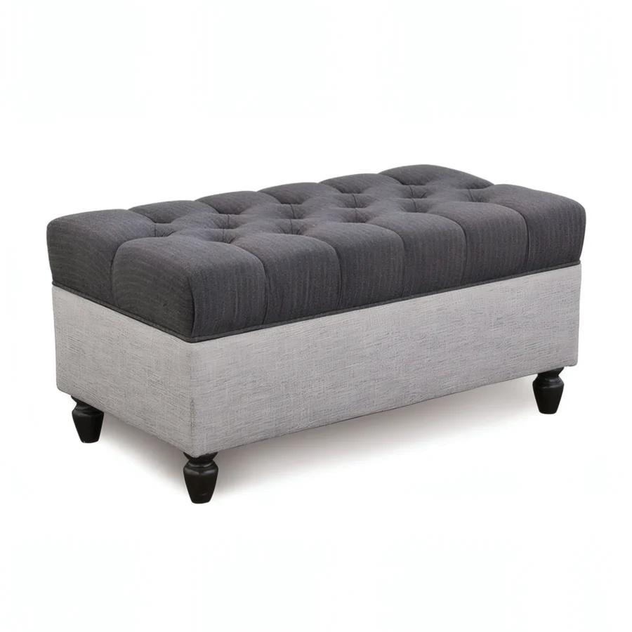 Eastern Accents Pattinson Upholstered Storage Ottoman #1