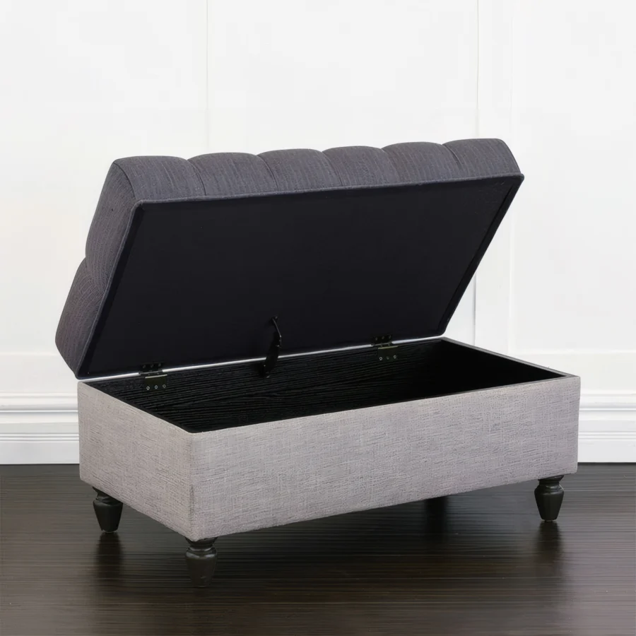 Eastern Accents Pattinson Upholstered Storage Ottoman #3