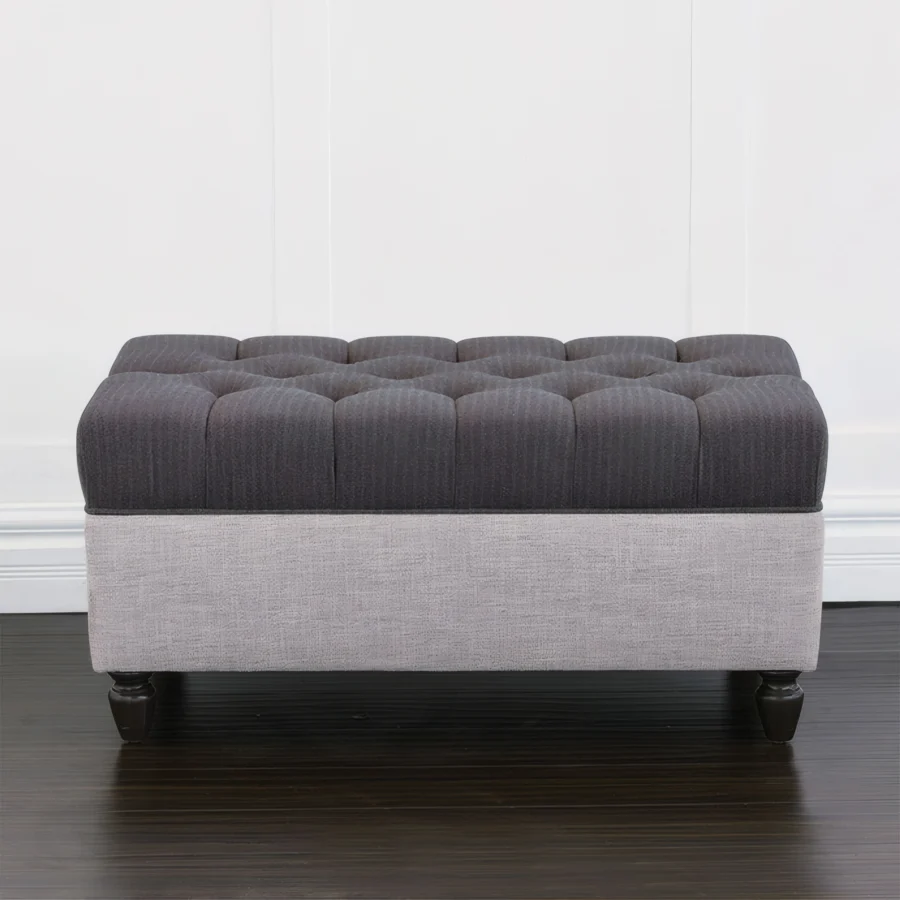 Eastern Accents Pattinson Upholstered Storage Ottoman #4
