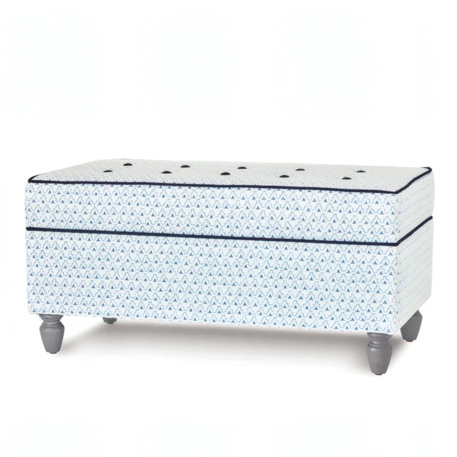 Eastern Accents Phineas Trellis Storage Ottoman #1