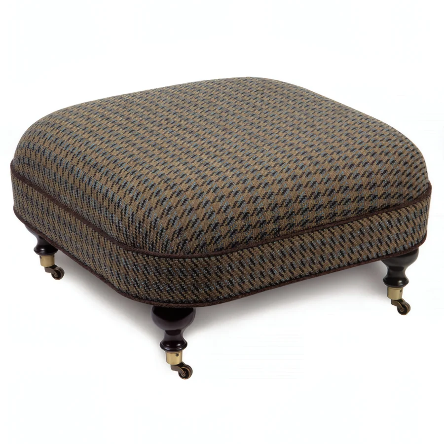 Eastern Accents Powell Houndstooth Ottoman #1