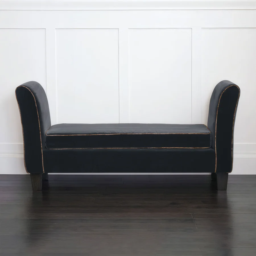 Eastern Accents Priscilla Faux Mohair Bench #3