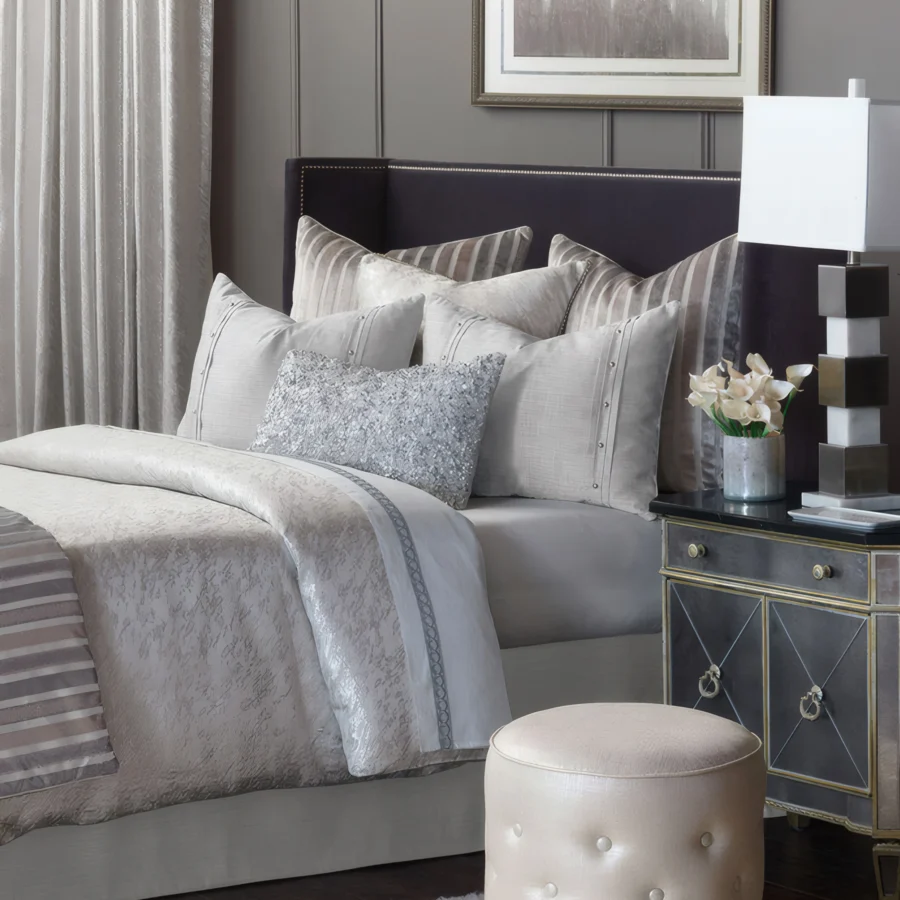 Eastern Accents Reflection Frost Tufted Ottoman #4