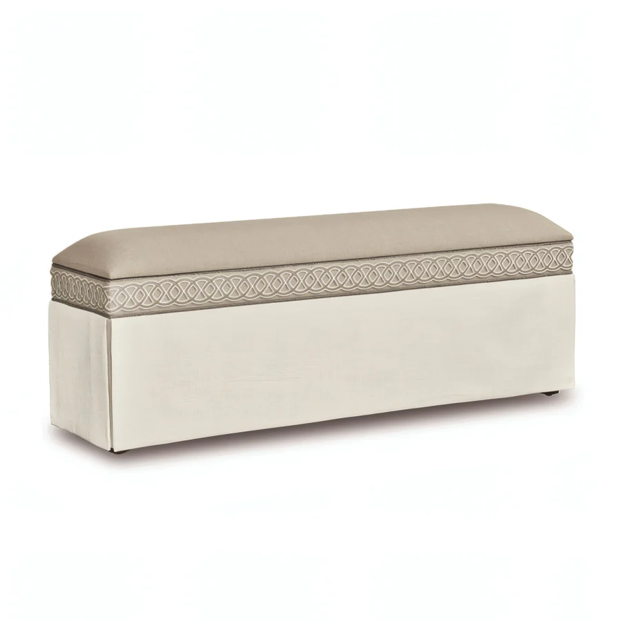 Eastern Accents Rosecliff Skirted Storage Bench #1