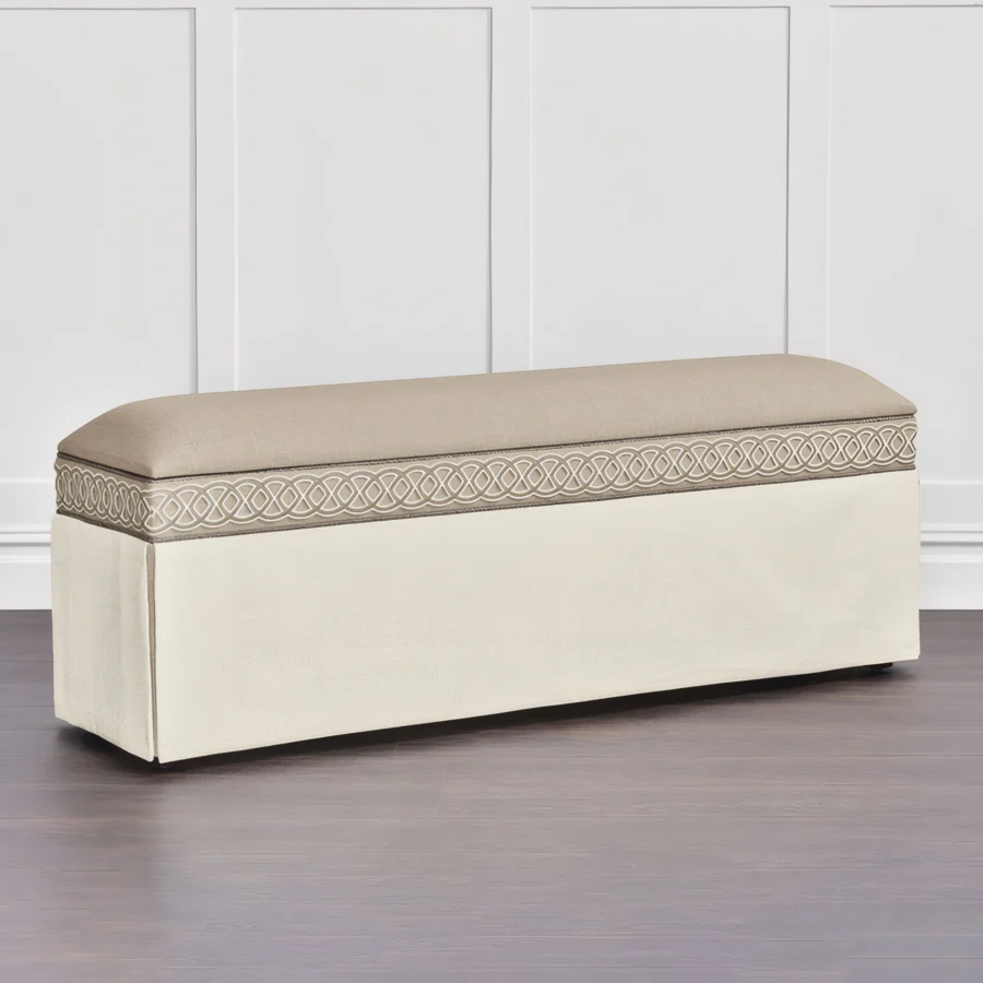 Eastern Accents Rosecliff Skirted Storage Bench #2