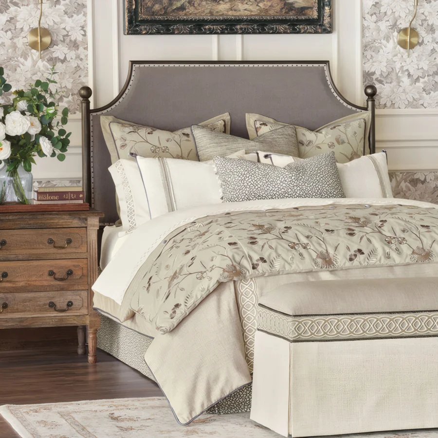 Eastern Accents Rosecliff Skirted Storage Bench #6