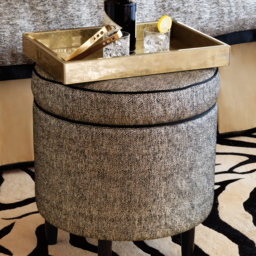 Eastern Accents Roxanne Shoe Storage Ottoman #3