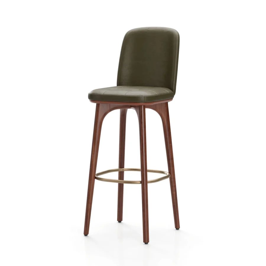 Stellar Works Utility Bar Stool With Backrest #3