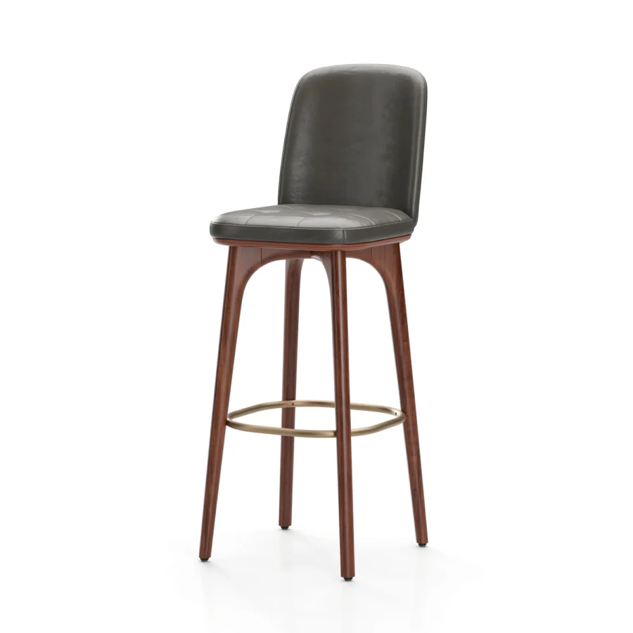 Stellar Works Utility Bar Stool With Backrest #4