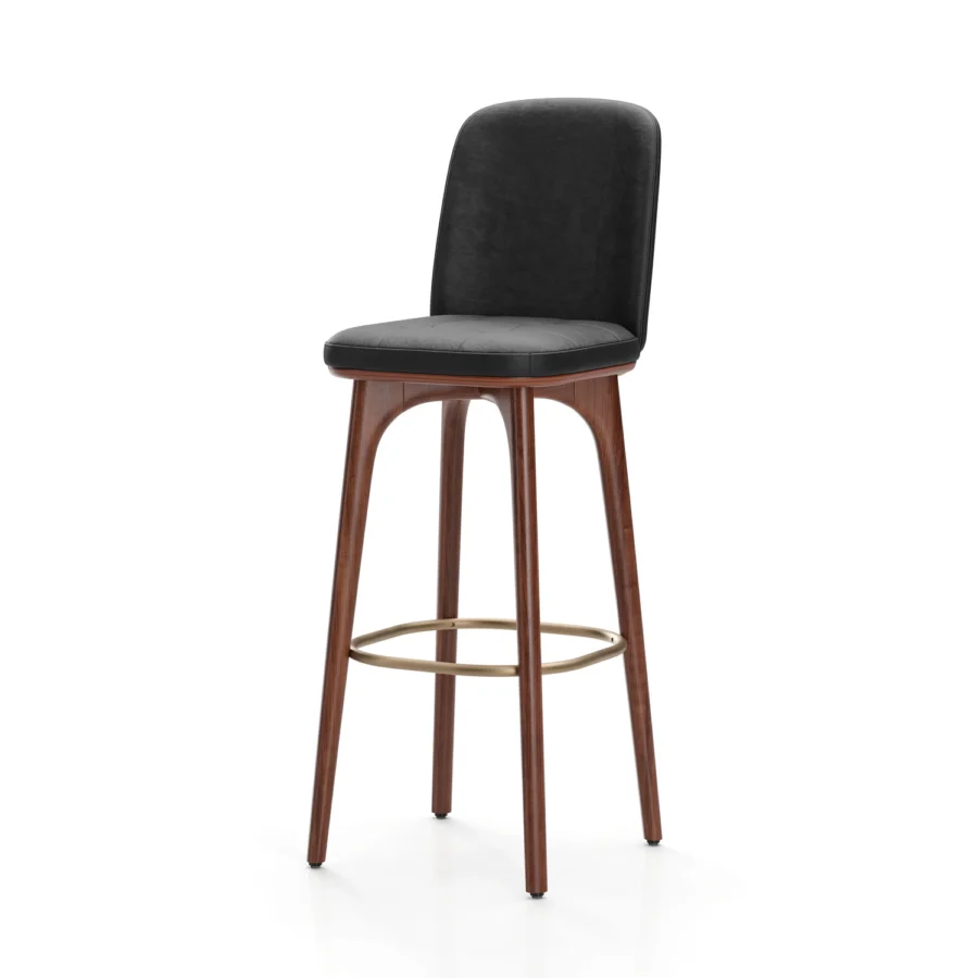 Stellar Works Utility Bar Stool With Backrest #7