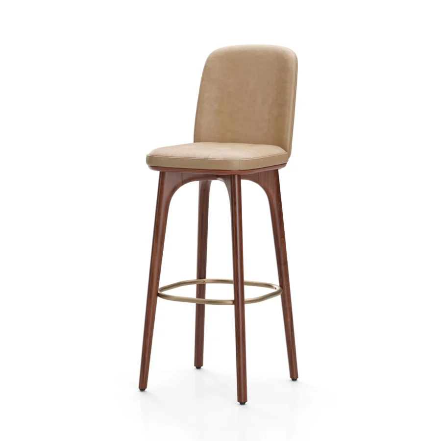 Stellar Works Utility Bar Stool With Backrest #12