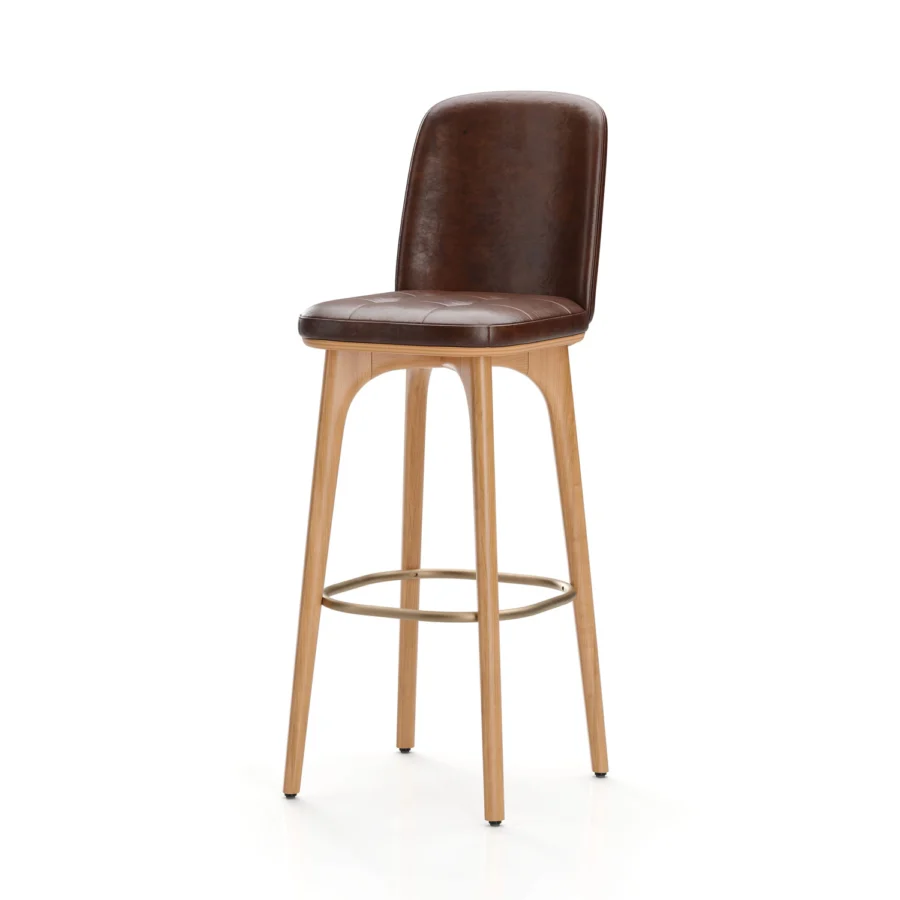 Stellar Works Utility Bar Stool With Backrest #13