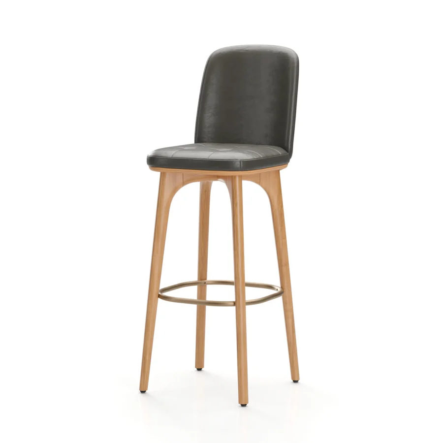 Stellar Works Utility Bar Stool With Backrest #16