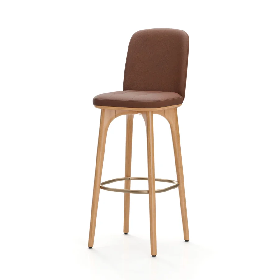 Stellar Works Utility Bar Stool With Backrest #18